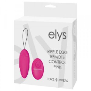 Jajko/wibr-OVETTO VIBRANTE ELYS RIPPLE EGG REMOTE CONTROL PINK