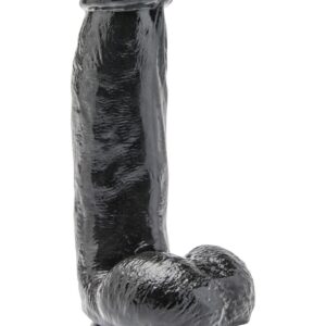 Dildo 6 inch with Balls Black