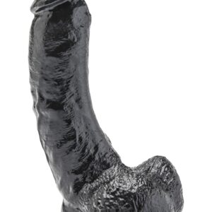 Dildo 8 inch with Balls Black