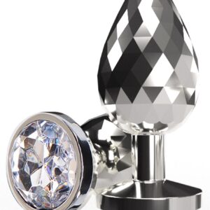 Disco Diamond Plug Large Silver