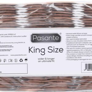 Pasante King Size Condoms Bulk Packs 144 pcs