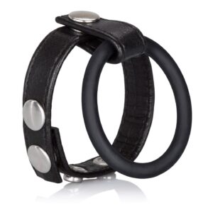 Large Leather Ball Spreader Black