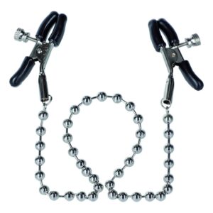 Silver Beaded Nipple Clamps Metal