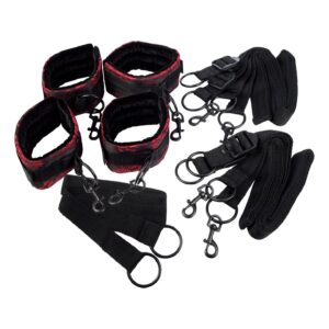 Scandal Bed Restraints Black