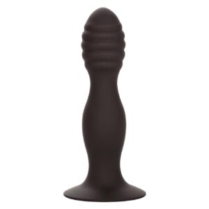 Ribbed Anal Stud Black
