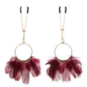 Tweezers With Feathers Gold