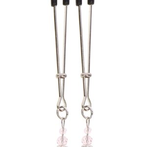 Tweezers With Beads Silver