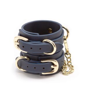 Bondage Couture Wrist Cuff Blue