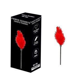 Luxury feather red