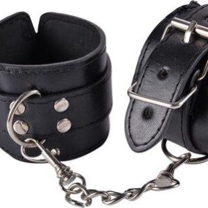 Kinky cuffs black adjustable cuffs