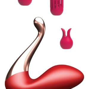 Stymulator - Swan massager, interchangeable heads - USB 9 Functions / APP Mobile