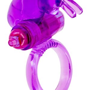 Rabbit Vibrating Cockring Purple