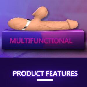 Wibrator-Basia Thtusting Vibrator 2 in 1 Tongue Vibrators USB
