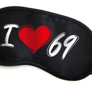 Maska- Opaska na oczy ""I LOVE 69""