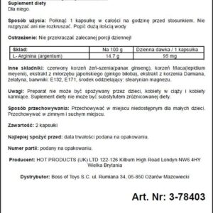 Supl.diety-PRORINO Men- 2pcs black line Potency Caps