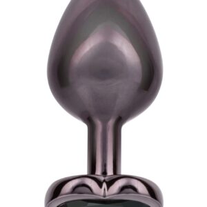 Diamond Heart Plug Large Black