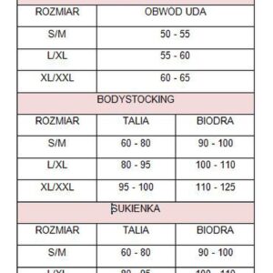 Bielizna-Bodystocking Czarny S/M """"Kiss Me""""