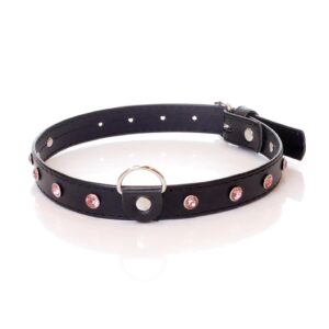 Fetish B - Series Collar - 2 cm pink crystal