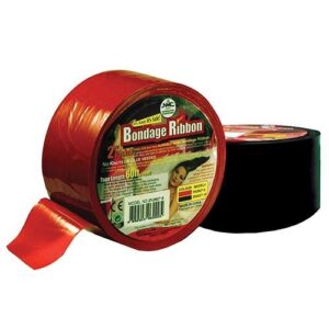 BONDAGE RIBBON 5CM/18MTR BLACK
