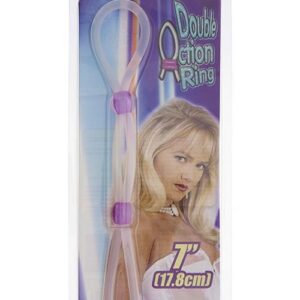 SILICONE LASSO COCK RING DUAL BEADS