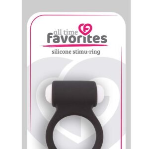ALL TIME FAVORITES SILICONE STIMU-RING BLACK