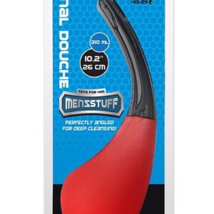 MENZSTUFF 9 HOLE ANAL DOUCHE RED/BLACK