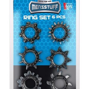 MENZSTUFF 6PC STRETCHEABLE RING SET