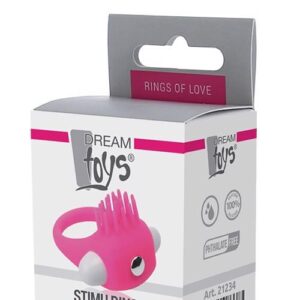 RINGS OF LOVE SILICONE STIMU RING PINK
