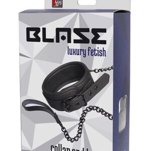 BLAZE COLLAR AND LEASH BLACK