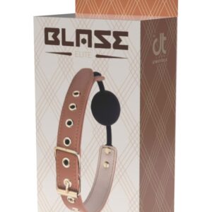 BLAZE ELITE BALL GAG COGNAC VEGAN LEATHER