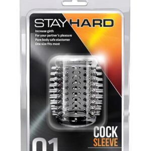 STAY HARD COCK SLEEVE 01 CLEAR