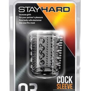 STAY HARD COCK SLEEVE 03 CLEAR