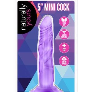 NATURALLY YOURS 5INCH MINI COCK PURPLE