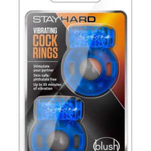 STAY HARD VIBRATING COCK RINGS 2PACK
