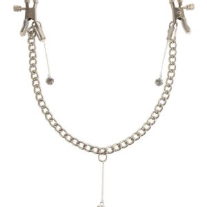 FETISH FANTASY SERIES CRYSTAL NIPPLE CLAMPS SILVER