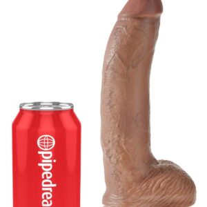 KING COCK 9 INCH COCK WITH BALLS TAN