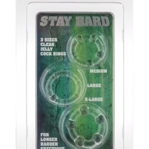 Stay Hard - Three Rings Transparent