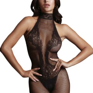 Fishnet and Lace Bodystocking - One Size