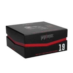 Model 19 - Chastity - 4.5"""" - Sil Cage Ballsplitter - Black