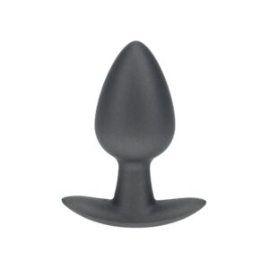 Smooth Silicone Anal Plug - Medium - 3.1 / 7,9 cm - Gunmetal