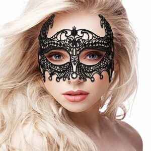 Empress Black Lace Mask - Black