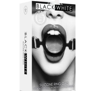 Silicone Ring Gag - With Adjustable Bonded Leather Straps