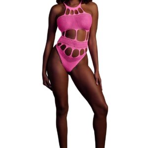 Body with Grecian Neckline - Neon Pink - XS/XL