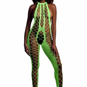 Bodystocking with Halterneck - Green - XS/XL