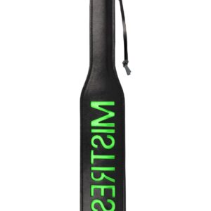 'Mistress'' Paddle - Glow in the Dark - Black/Neon Green