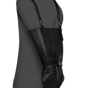 Zip-up Full Sleeve Arm Restraint - Black