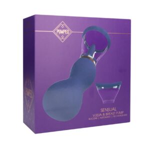 Sensual - Rechargeable Vulva and Breast Pump - Purple