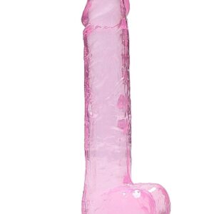 9"" / 23 cm Realistic Dildo With Balls - Pink