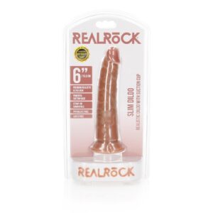 Slim Realistic Dildo with Suction Cup - 6""""/ 15,5 cm
