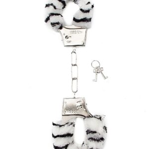 Furry Handcuffs - Zebra